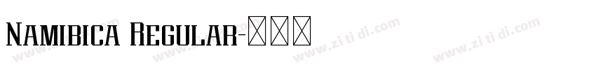 Namibica Regular字体转换 Namibica Regular字体转换